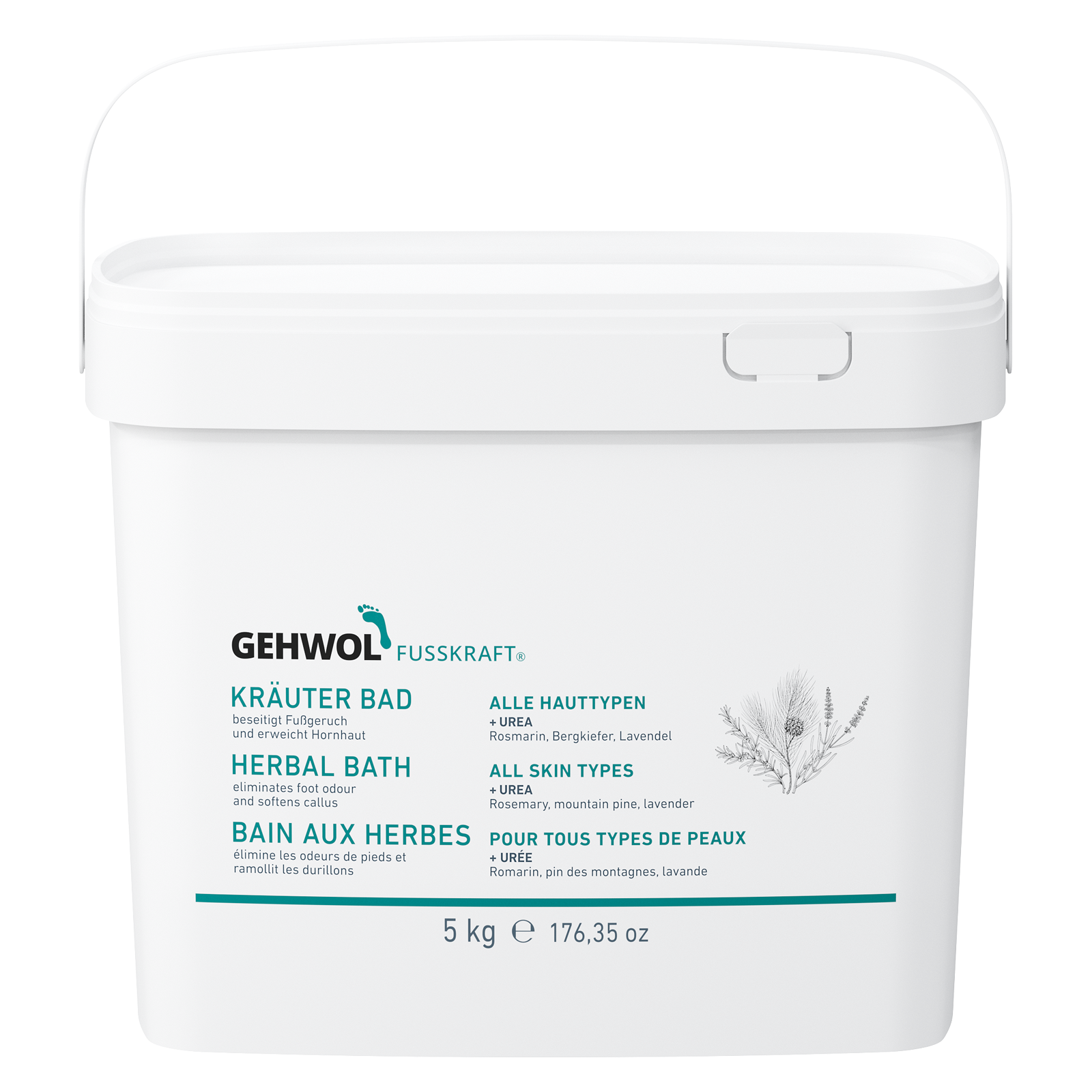 Gehwol Fusskraft taimnevann (Kräuter Bad)<span> - </span>5kg