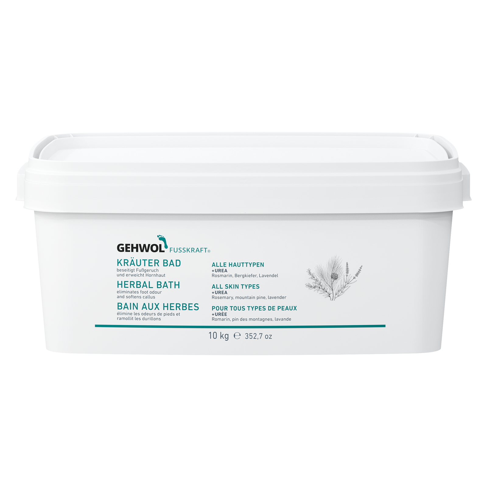 Gehwol Fusskraft taimnevann (Kräuter Bad)<span> - </span>10kg